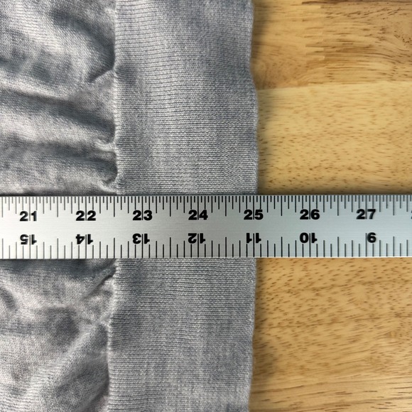 Collars & Co. Men's Medium Gray Merino Wool 1/4 Quarter Zip Pullover Sweater - Picture 7 of 7